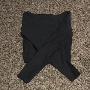 Women's Black Long Sleeve Top